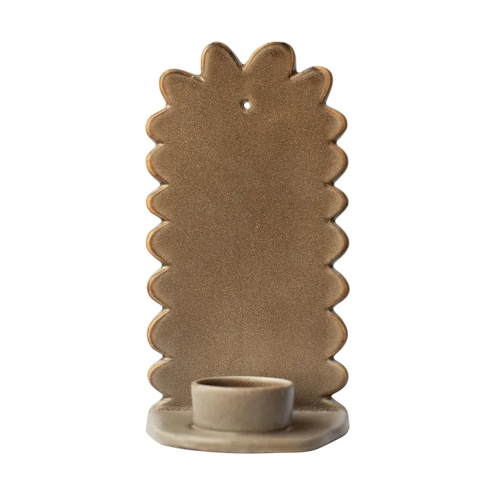 Flowery väggljusstake - Beige - DBKD