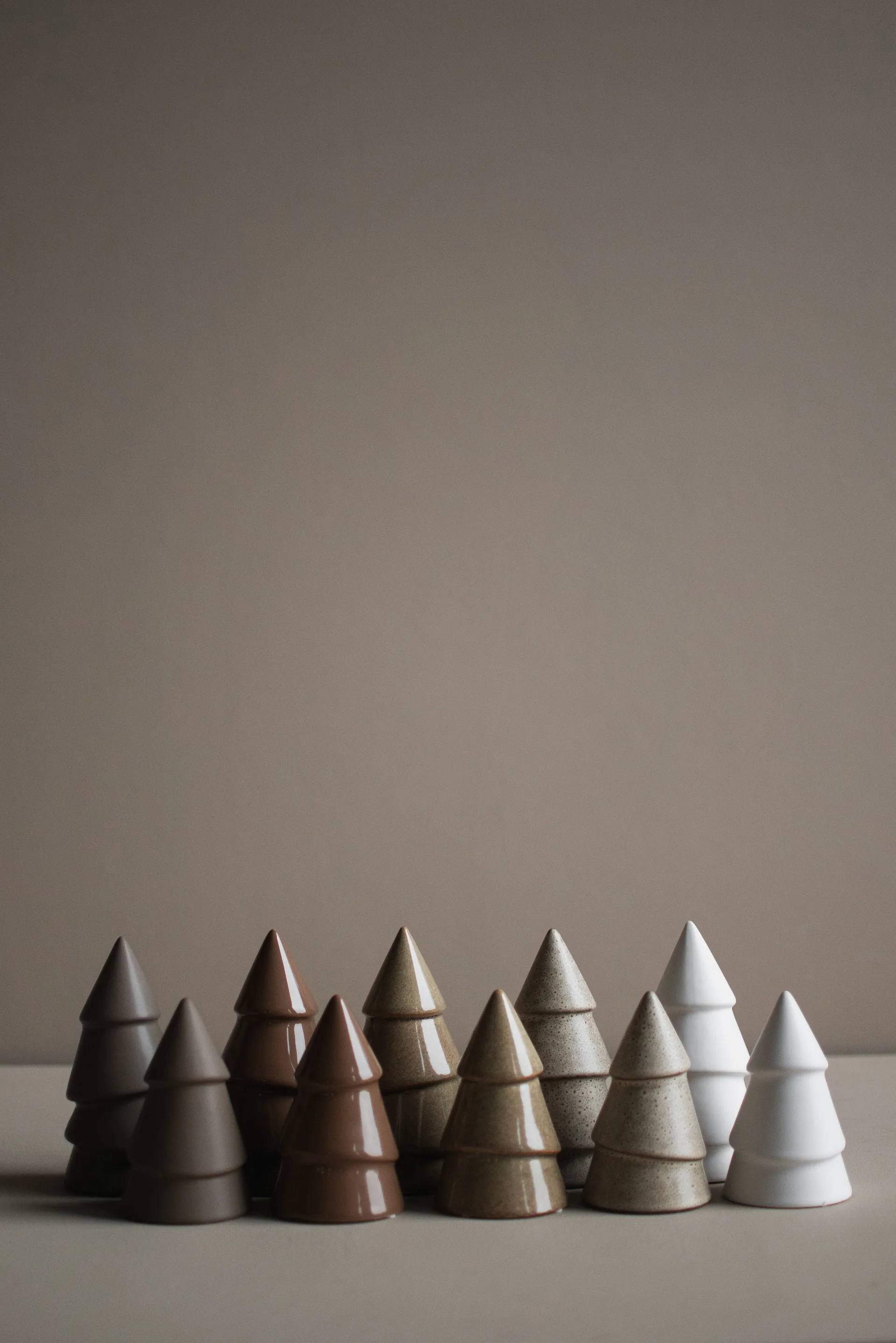 Narrow dekoration 14 cm, Shiny nougat DBKD