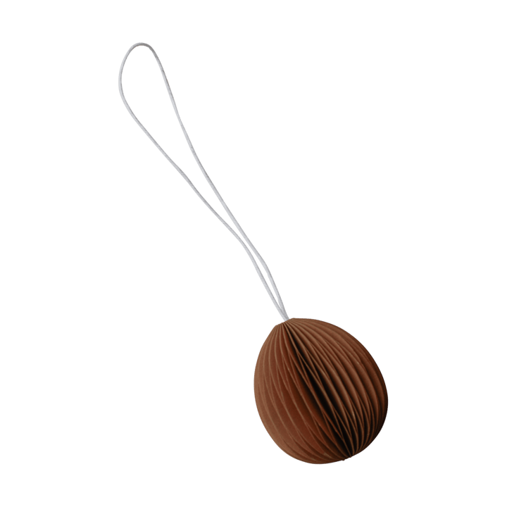 Ovoid påskhänge papper small 4 cm, Terracotta DBKD