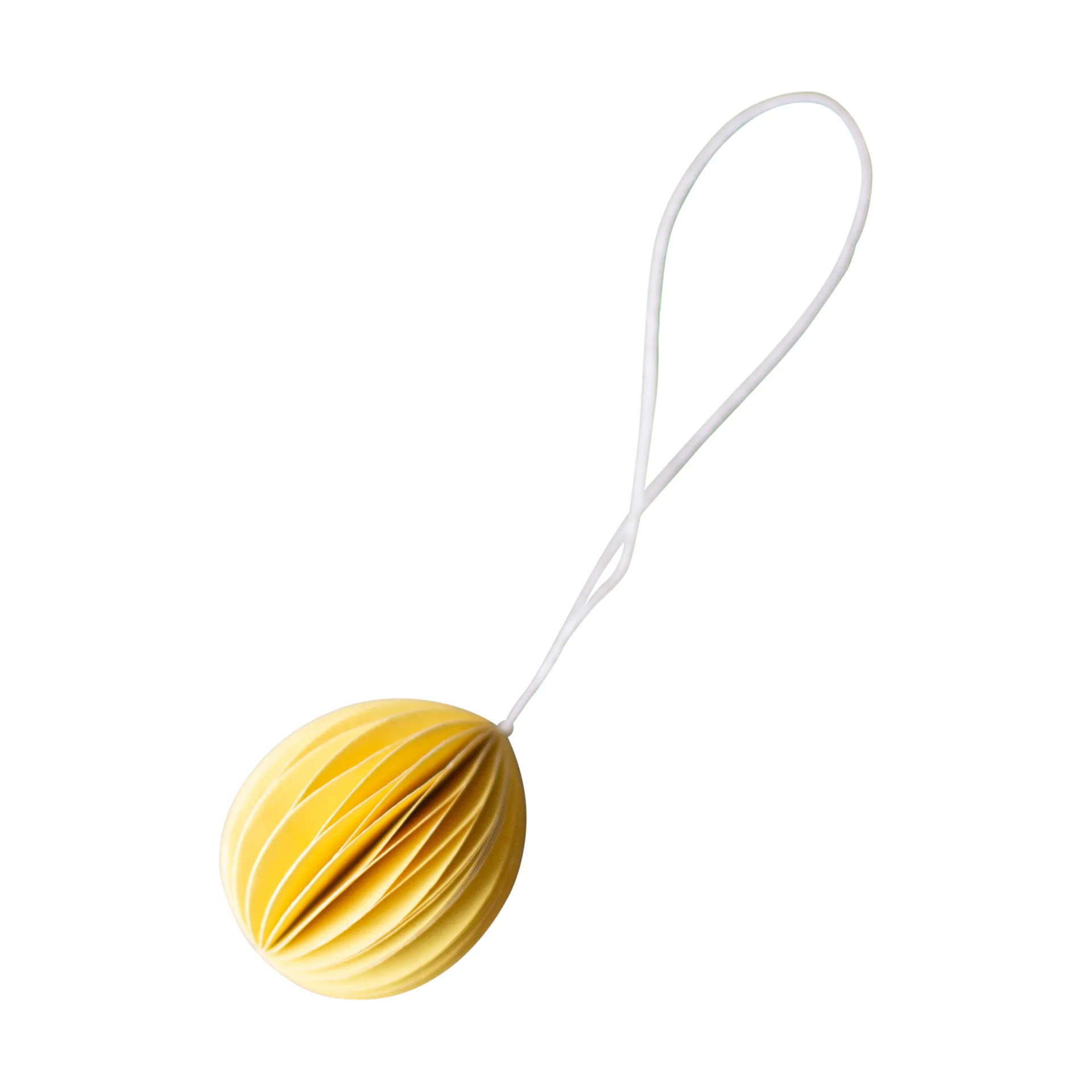 Ovoid påskhänge papper small 4 cm, Yellow DBKD