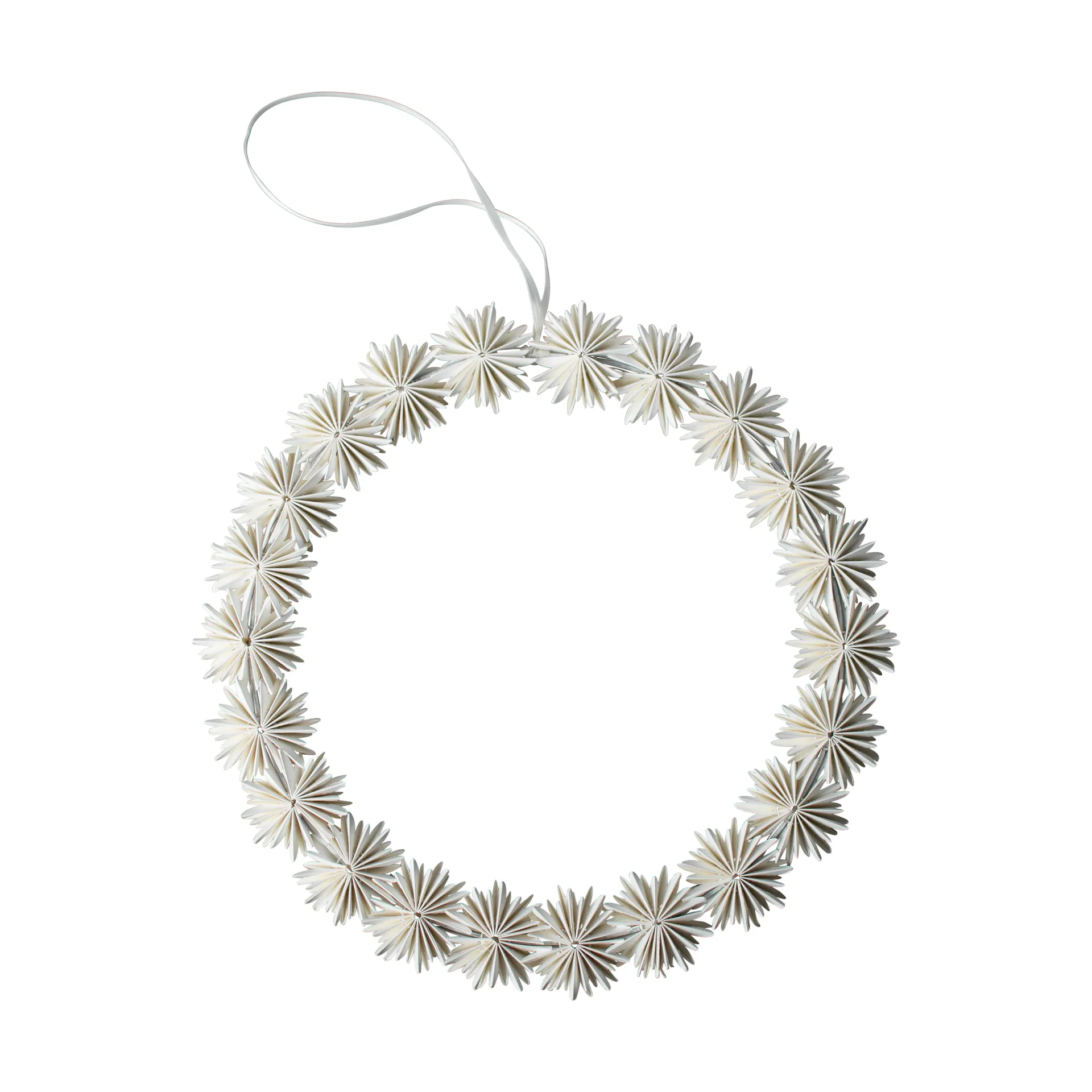 Paper flake krans julhänge, White DBKD