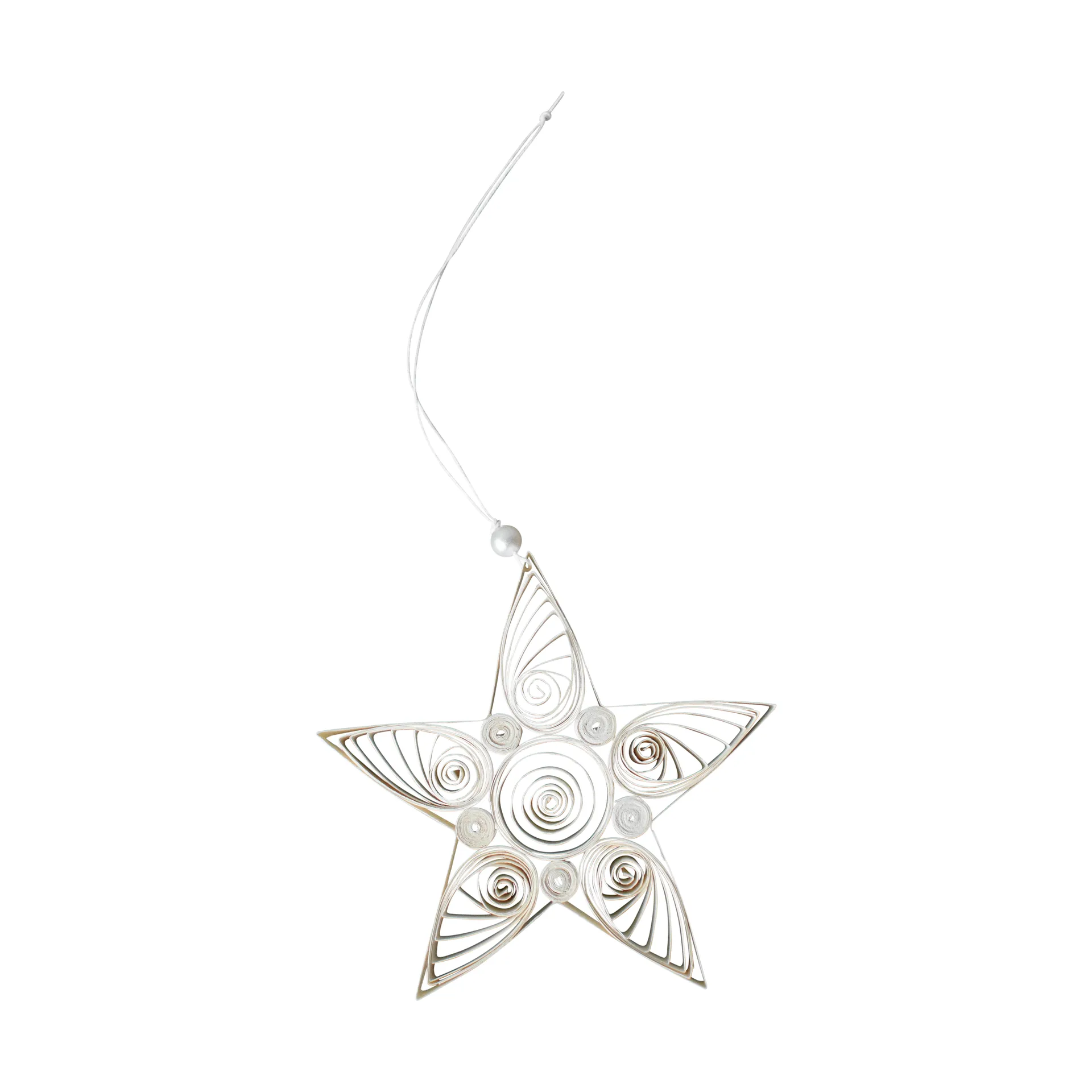 Paper star julhänge 13 cm, White DBKD
