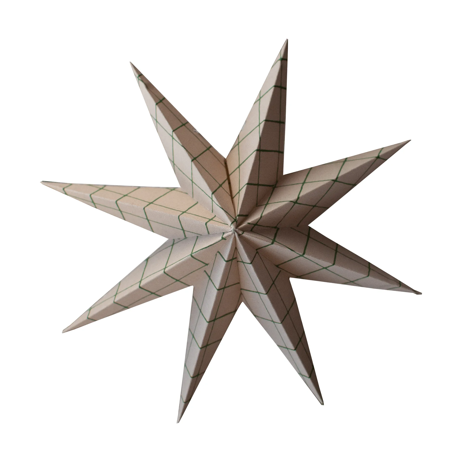 Paper winter star dekorationshänge, Square sand, large, Ø19 cm DBKD