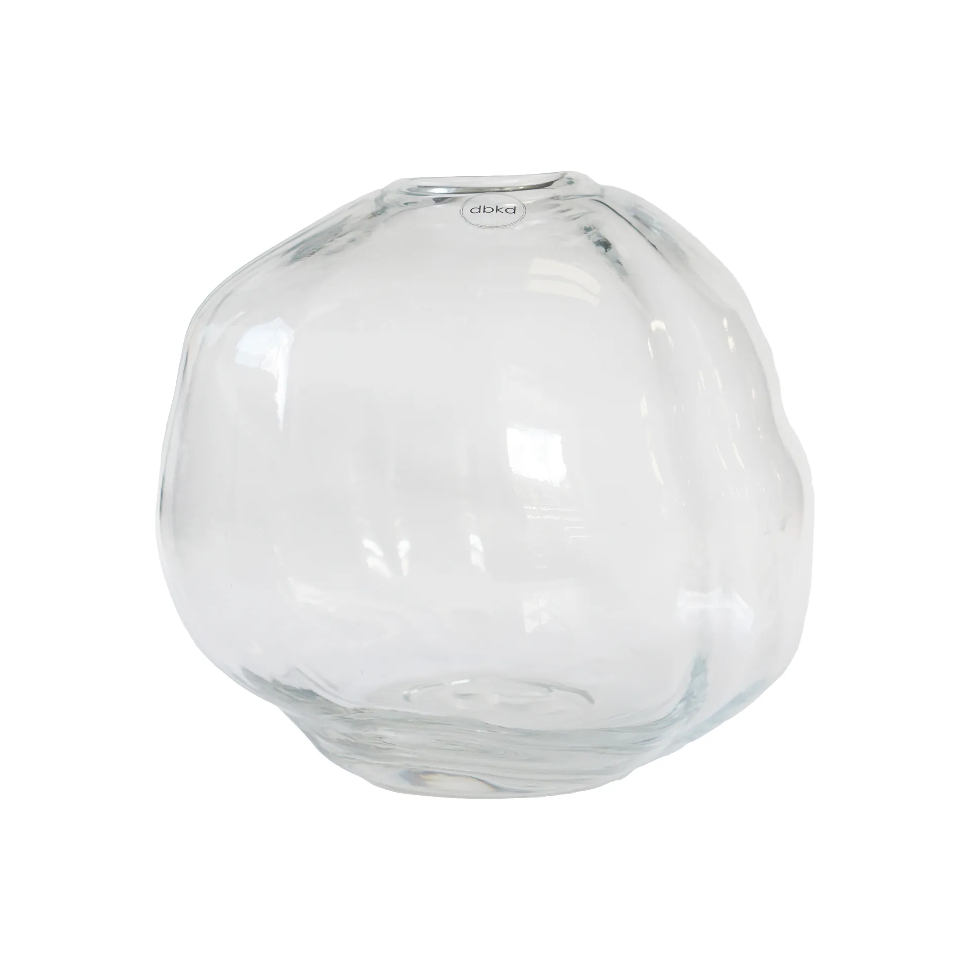 DBKD Pebble vas Transparent, liten &Oslash;20 cm