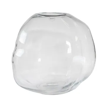 Pebble vas - Transparent, stor Ø28 cm - DBKD
