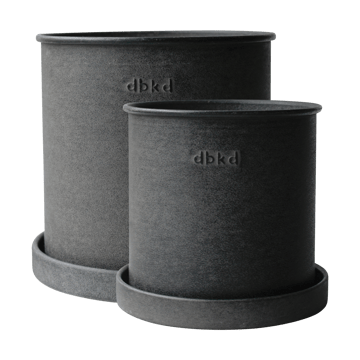 DBKD Plant pot kruka small 2-pack Black