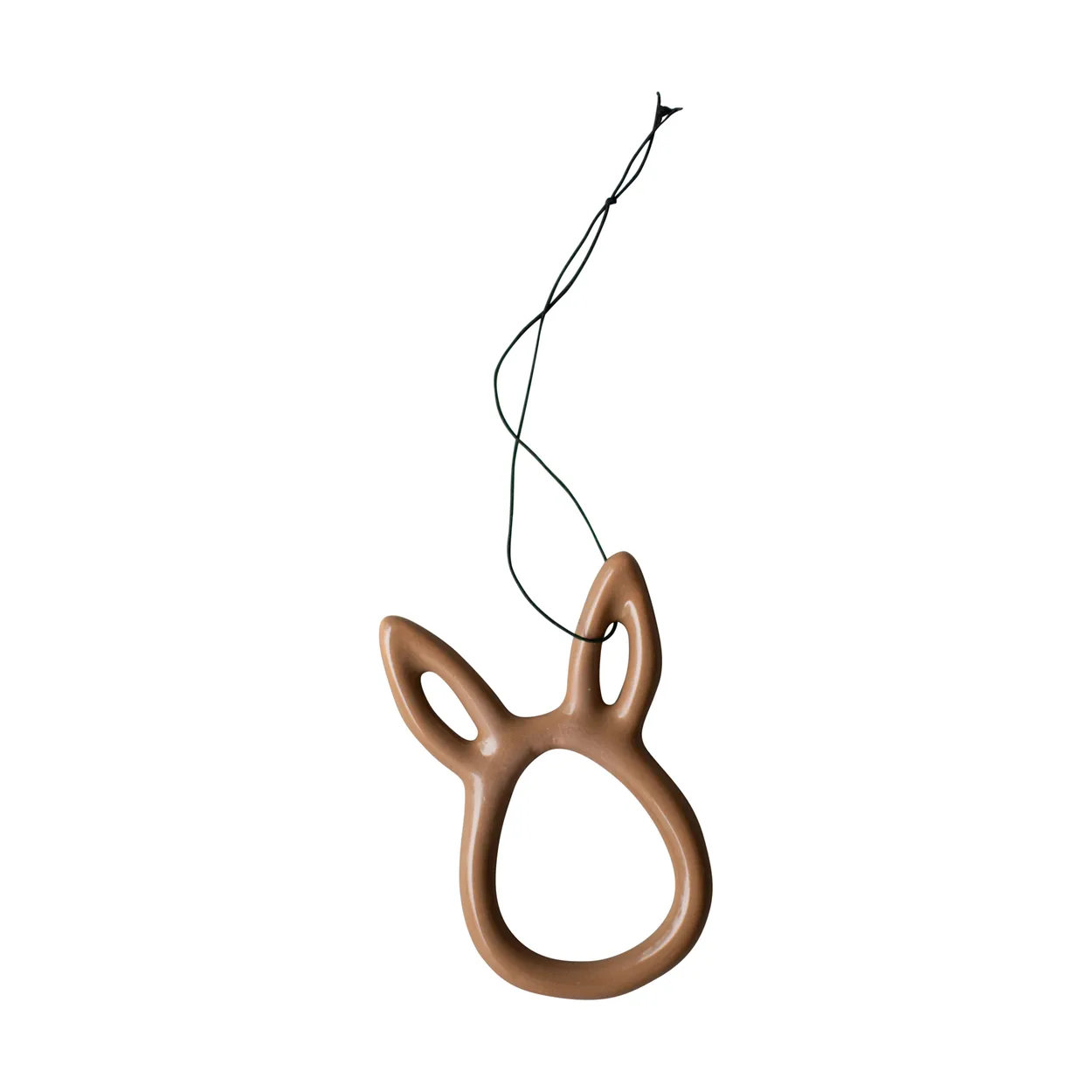 DBKD Sprinkle rabbit påskhänge 8 cm Shiny nougat