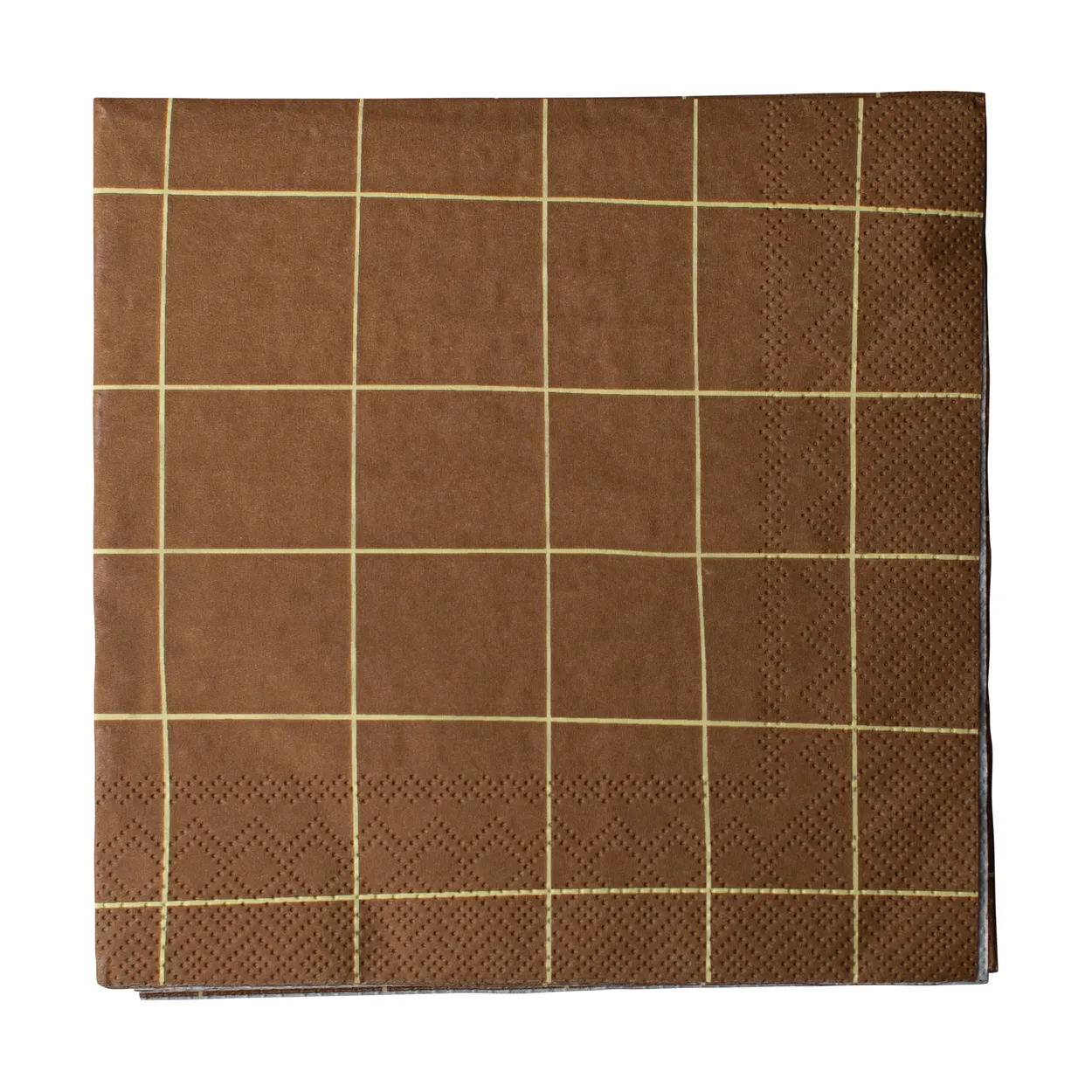 DBKD Square pappersservett 33×33 cm 20-pack Brown