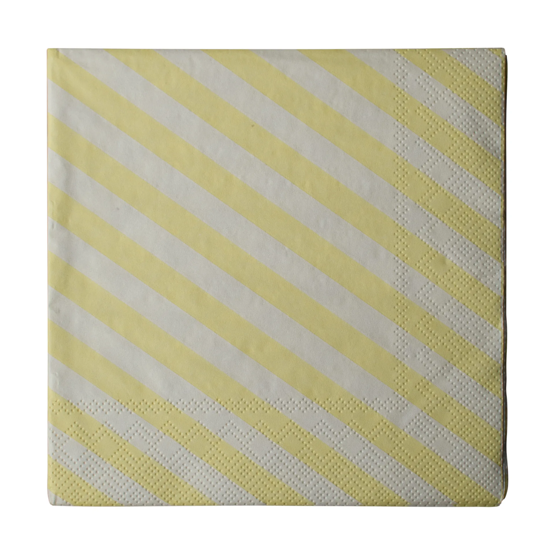 Stripe pappersservett 33x33 cm 20-pack, Creme DBKD