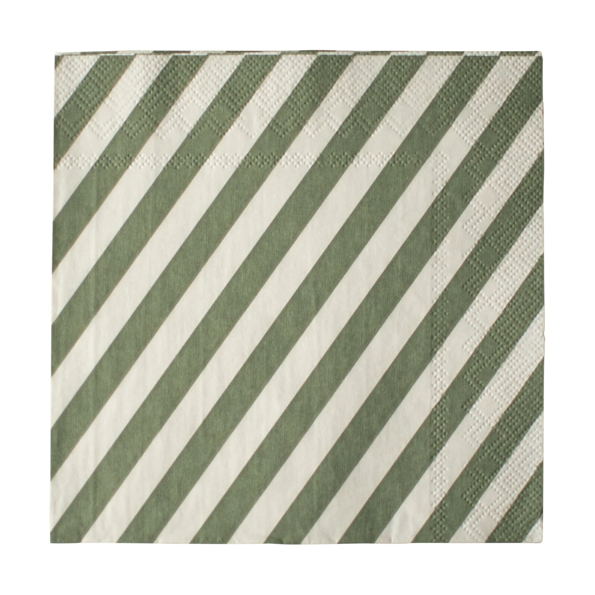 Stripe pappersservett 33x33 cm 20-pack, Green DBKD