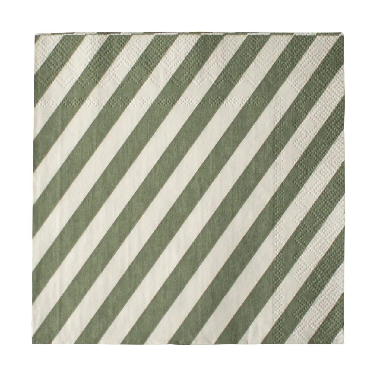 DBKD Stripe pappersservett 33×33 cm 20-pack Green