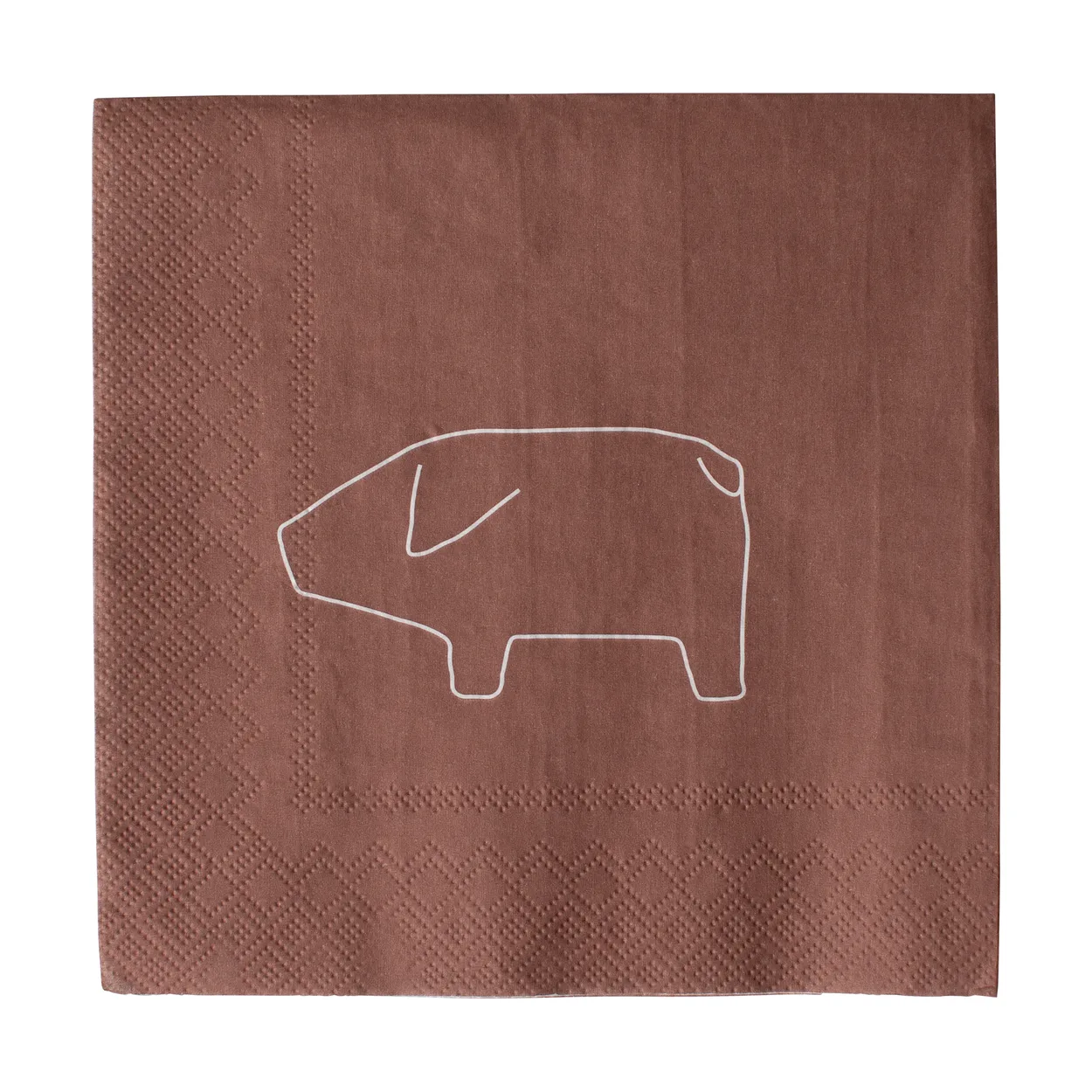 DBKD Swedish pig pappersservett 33×33 cm 20-pack Red