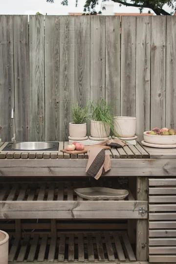 Terra kruka - Sand, Ø14x14 cm - DBKD