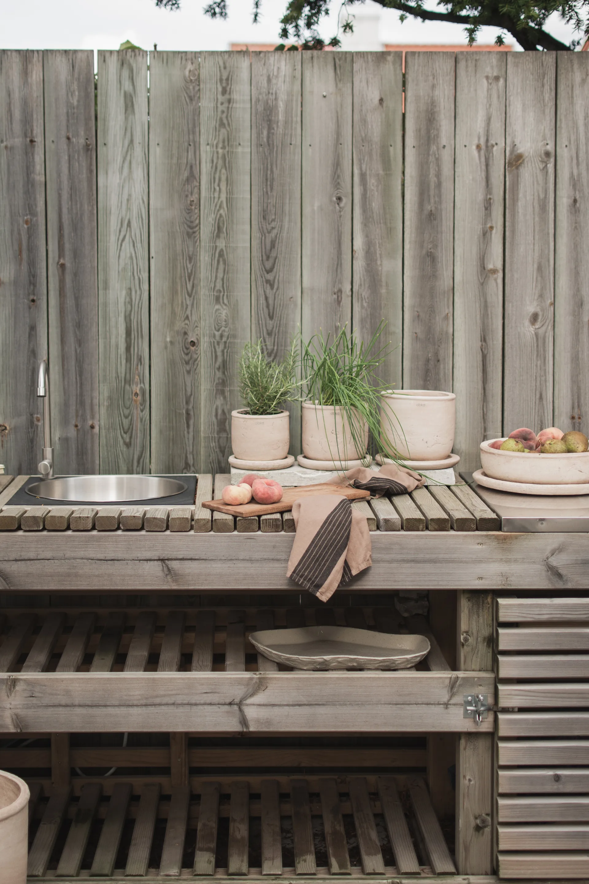 Terra kruka, Sand, Ø18x18 cm DBKD