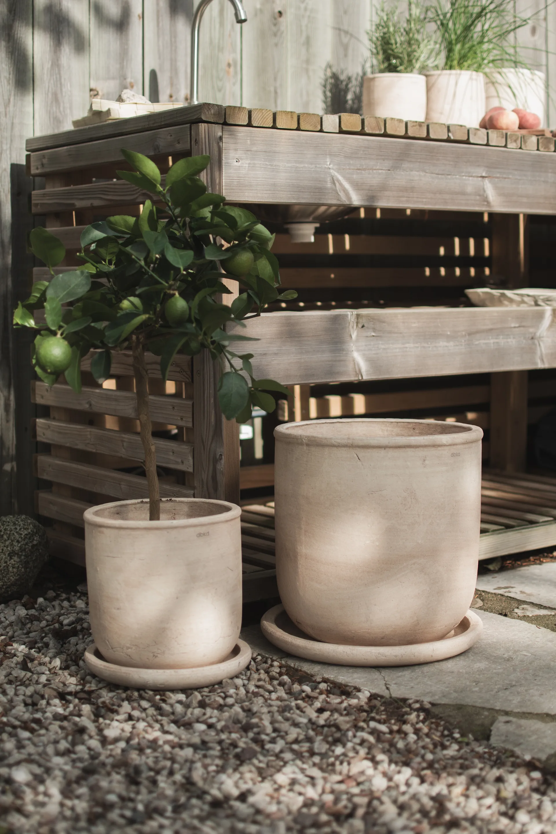 Terra kruka, Sand, Ø33x36 cm DBKD