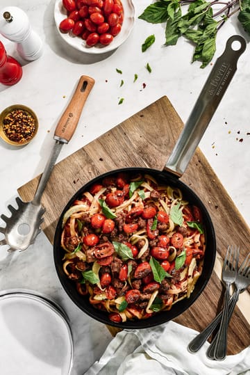 De Buyer B Bois spaghettislev med trähandtag - Rostfritt stål - De Buyer