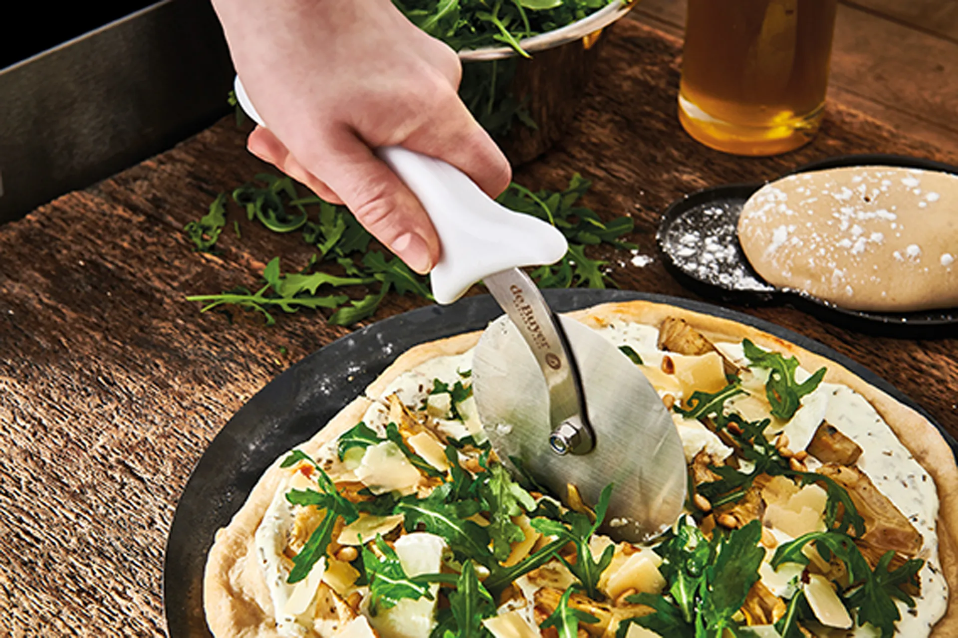 De Buyer pizzaskärare, Rostfritt stål De Buyer