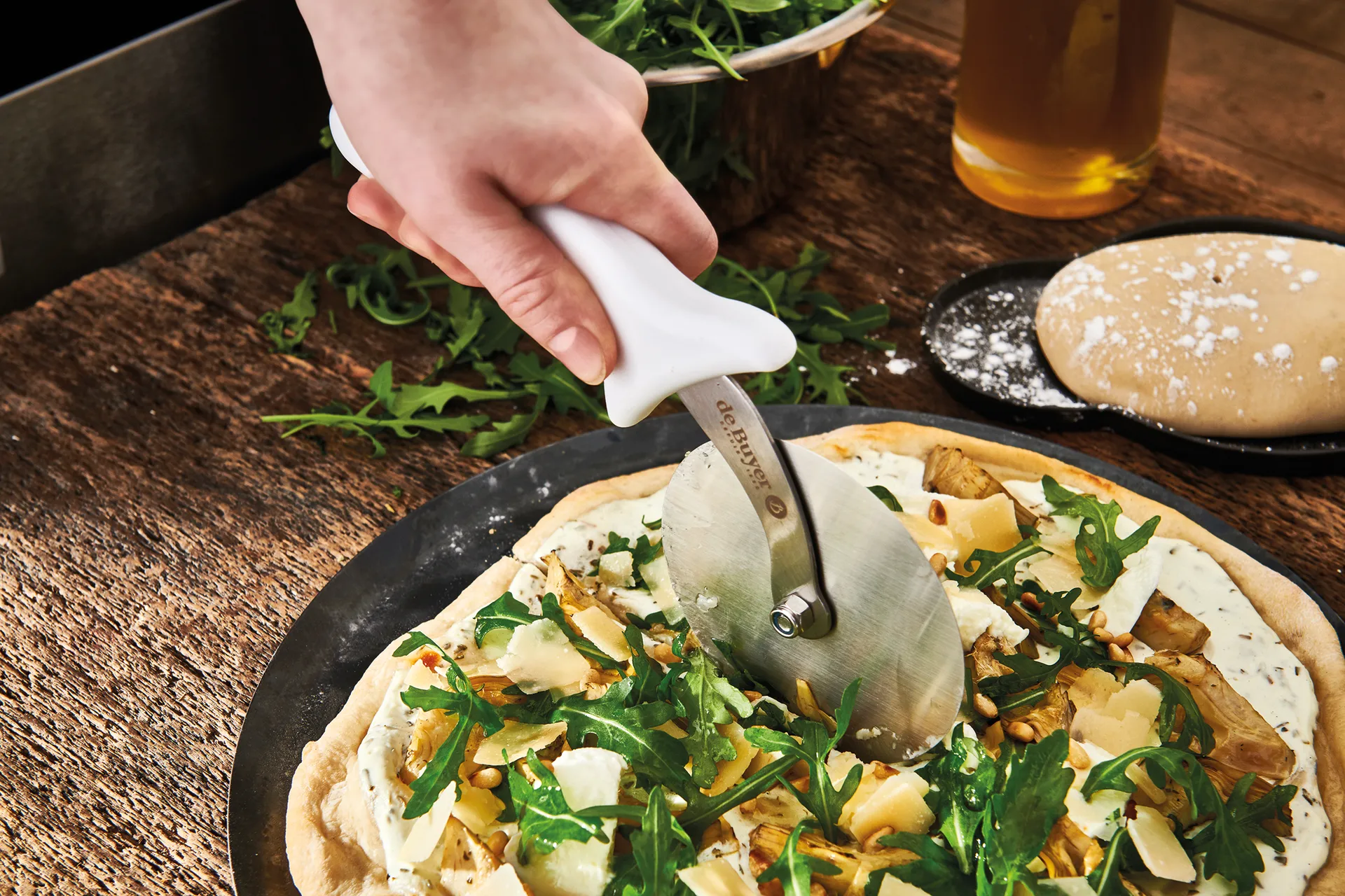 De Buyer pizzaskärare, Rostfritt stål De Buyer