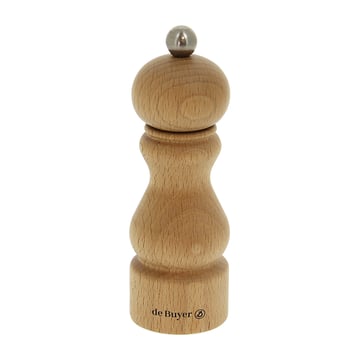 De Buyer Rumba salt- och pepparkvarn keramisk 14 cm Bokträ-ljus