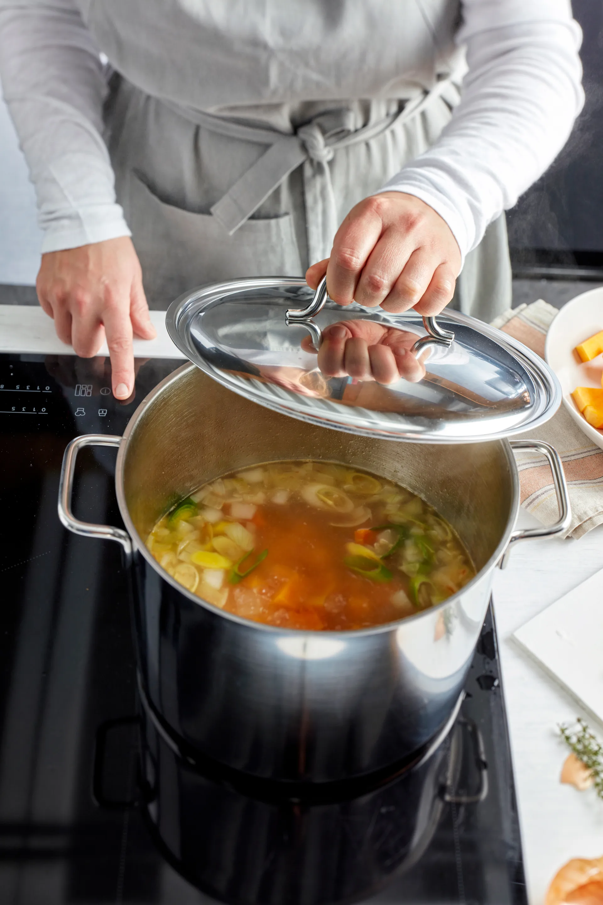 Demeyere Apollo 7 gryta hög rostfritt stål, 8 L Demeyere
