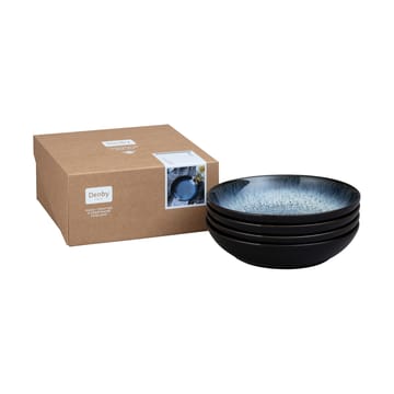 Halo pastaskål 22 cm 4-pack - Blå-grå-svart - Denby