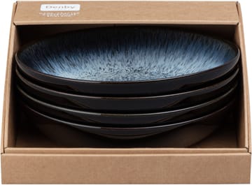 Halo pastaskål 22 cm 4-pack - Blå-grå-svart - Denby