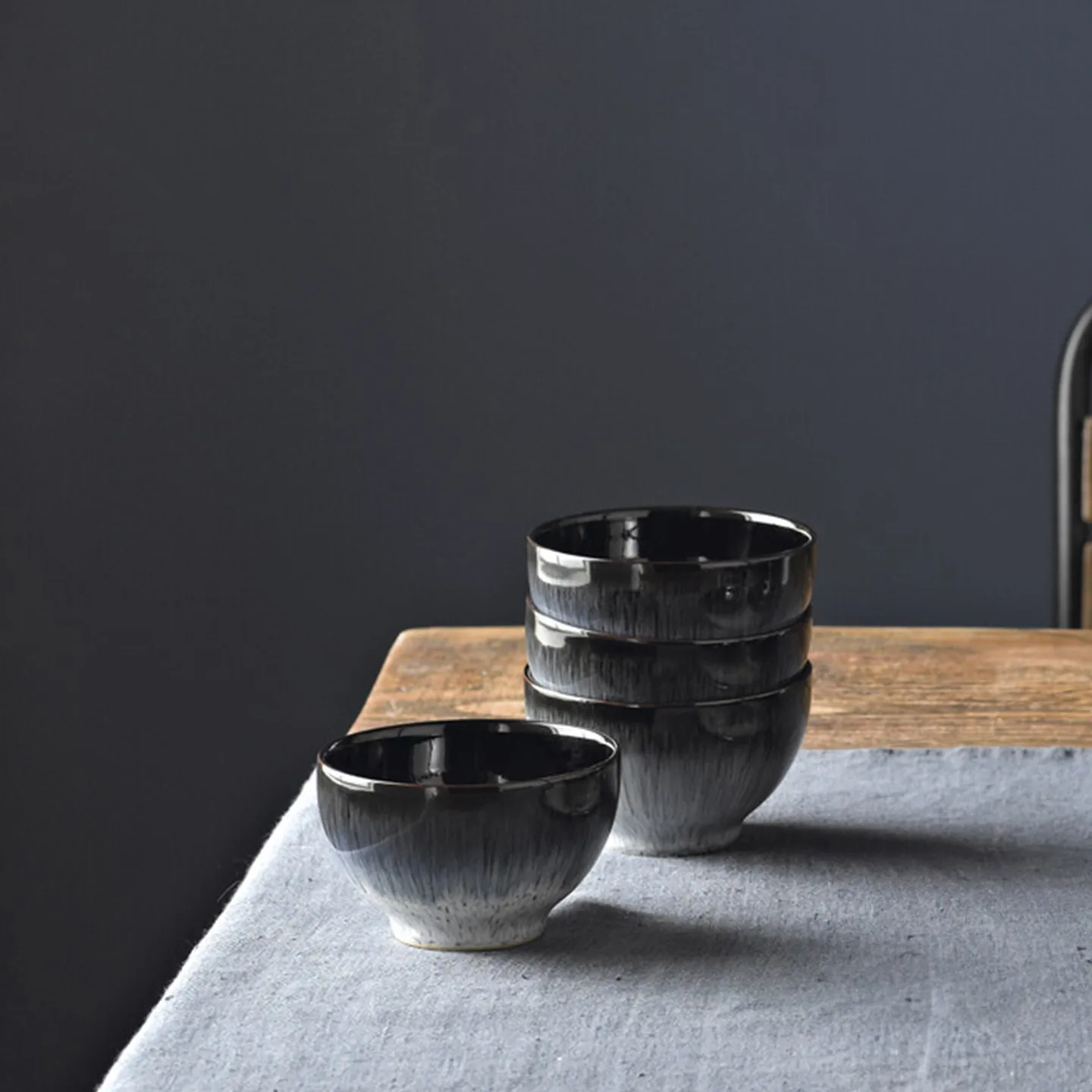 Halo skål 10,5 cm, Blå-grå-svart Denby