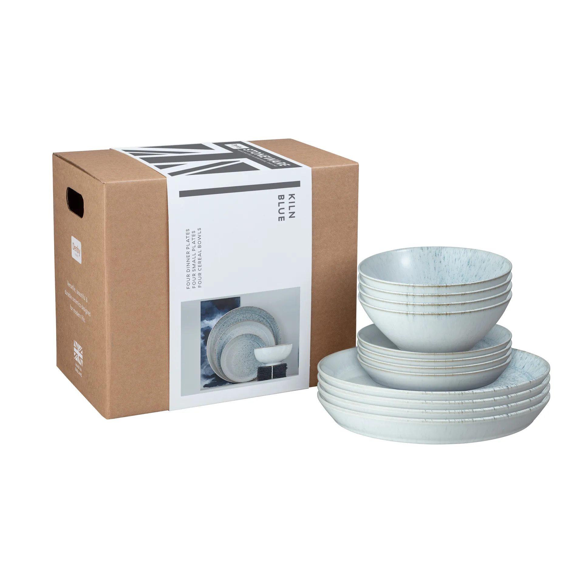 Kiln blue servisset, 12 delar Denby