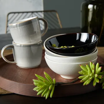 Modus Speckle Curved skål 13,5 cm - Vit - Denby