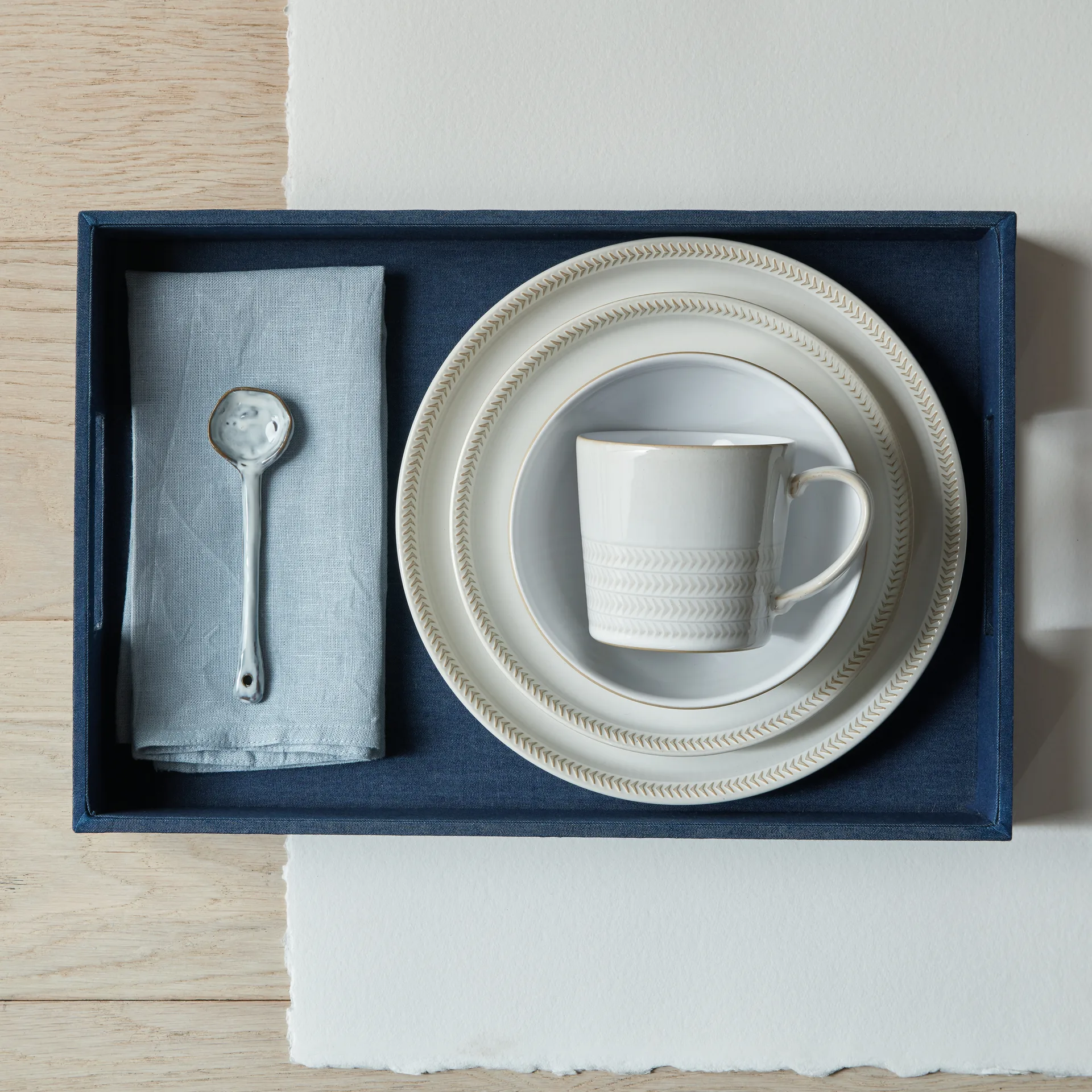 Natural Canvas coupe tallrik 26 cm, Textured Denby