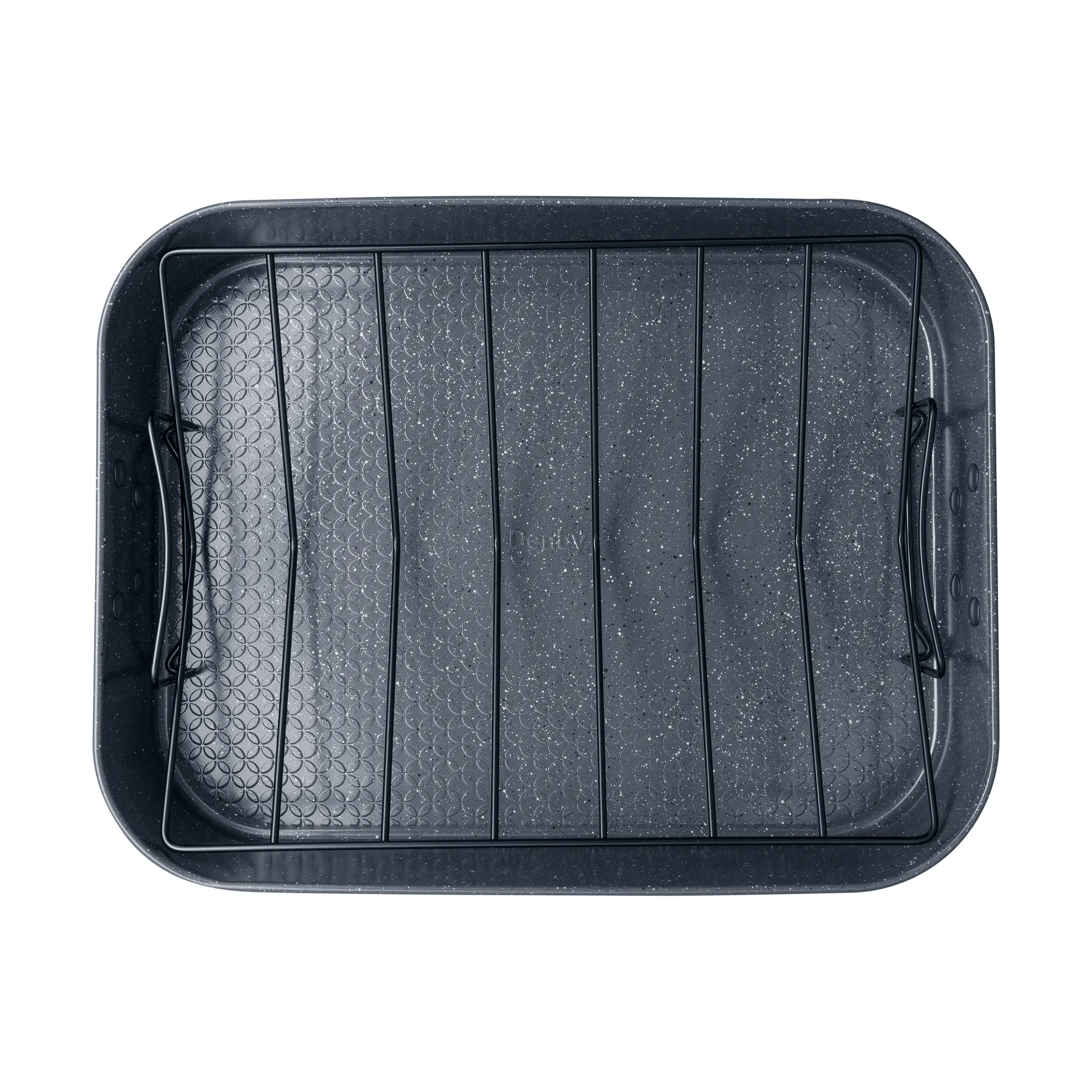 Quantanium Finish ugnsform, Grå, med galler, 41,6x31,8 cm Denby