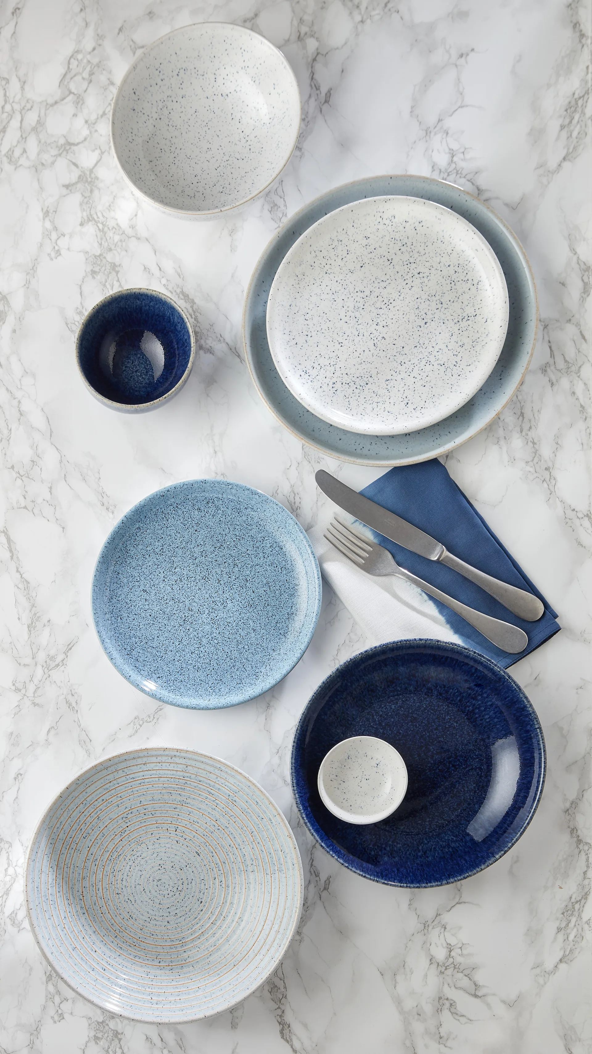 Studio Blue assiett 17 cm, Flint Denby