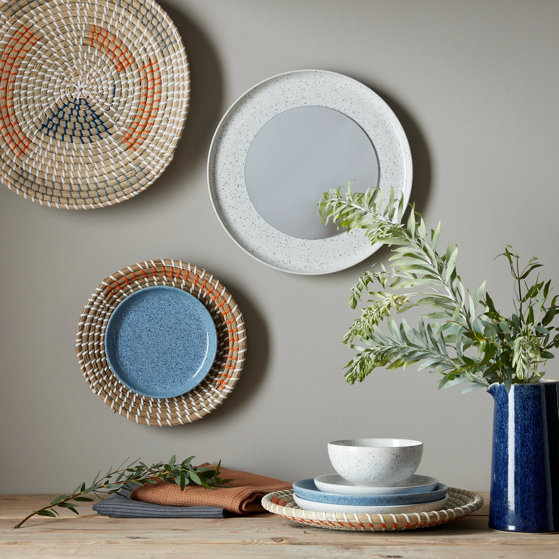 Studio Blue coupe tallrik 21 cm, Chalk Denby