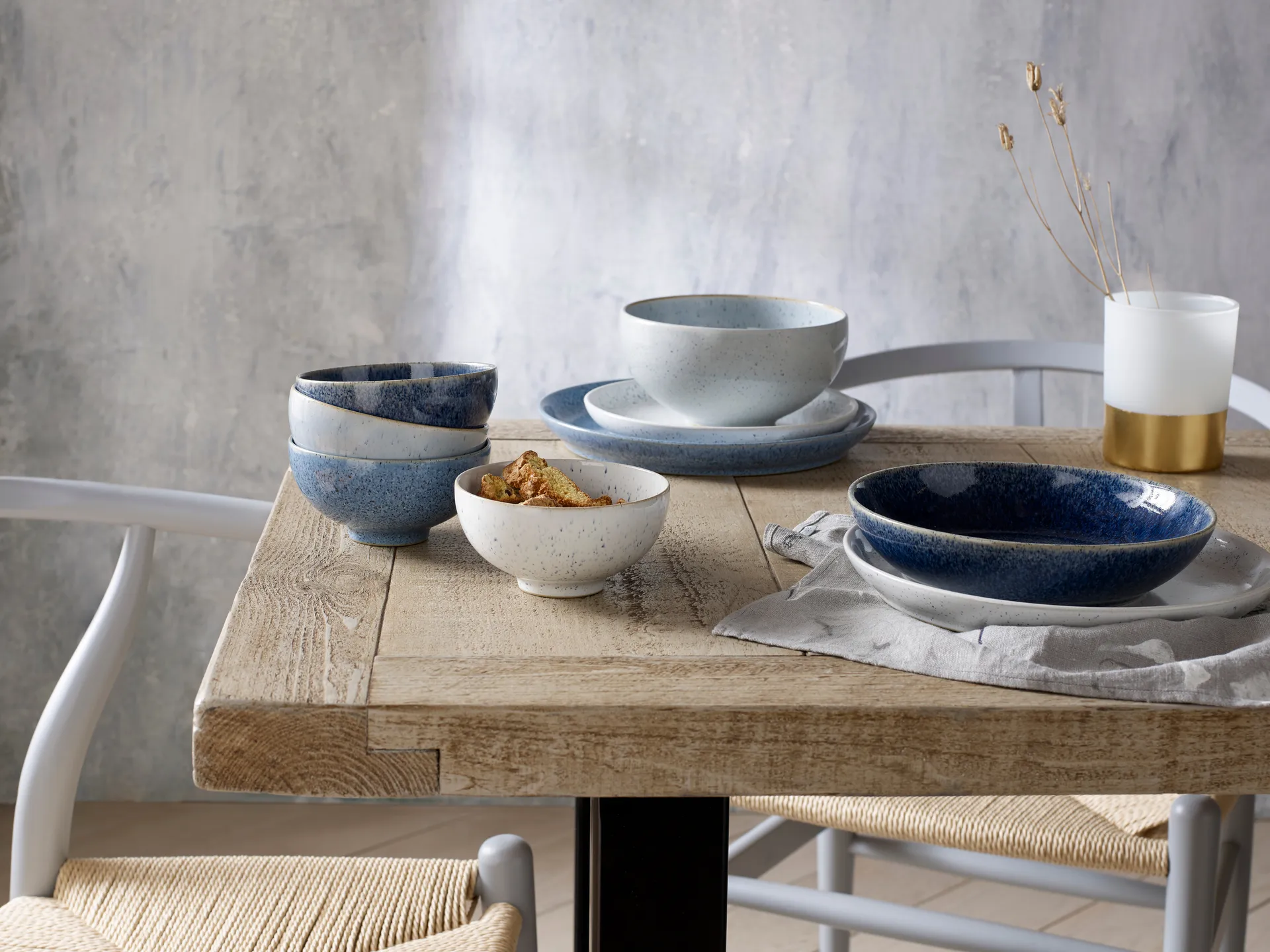 Studio Blue flingskål 17 cm, Chalk Denby