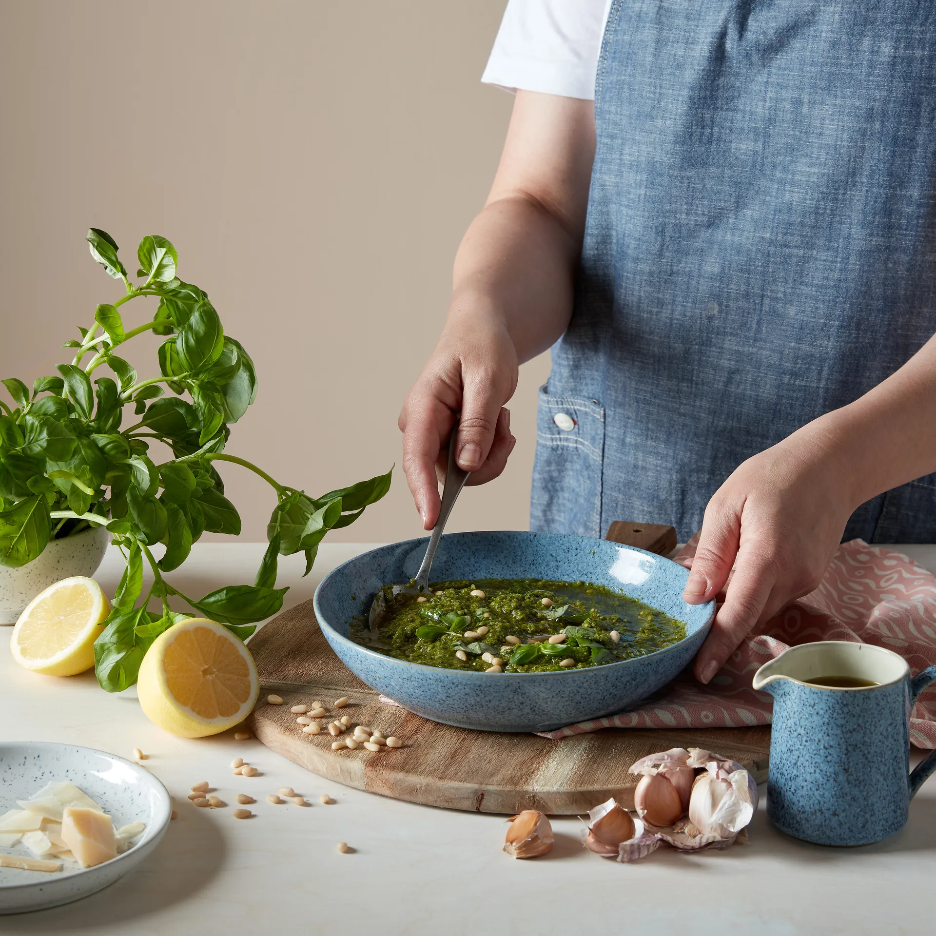 Studio Blue pastaskål 22 cm, Flint Denby