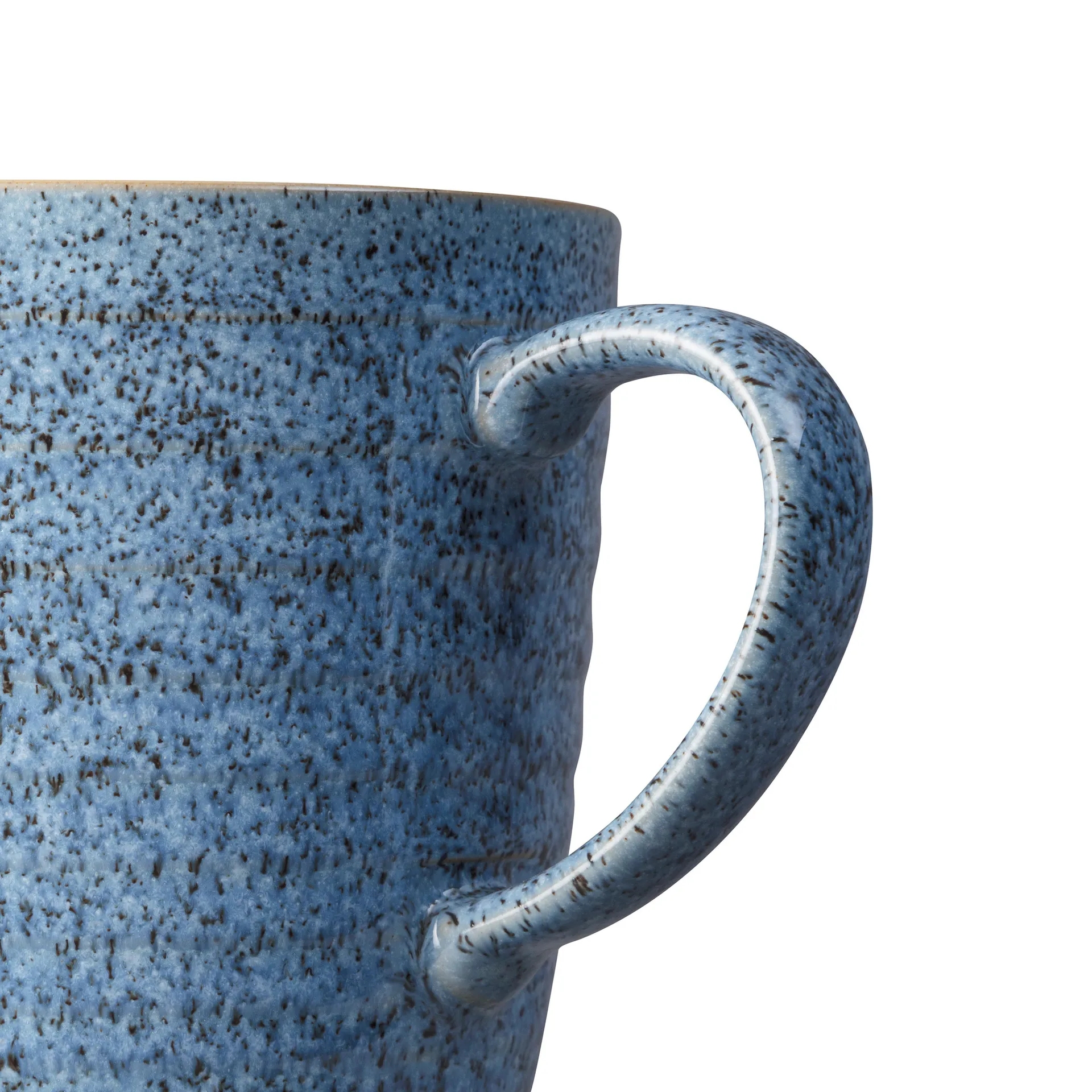 Studio Blue räfflad mugg 40 cl, Flint-chalk Denby