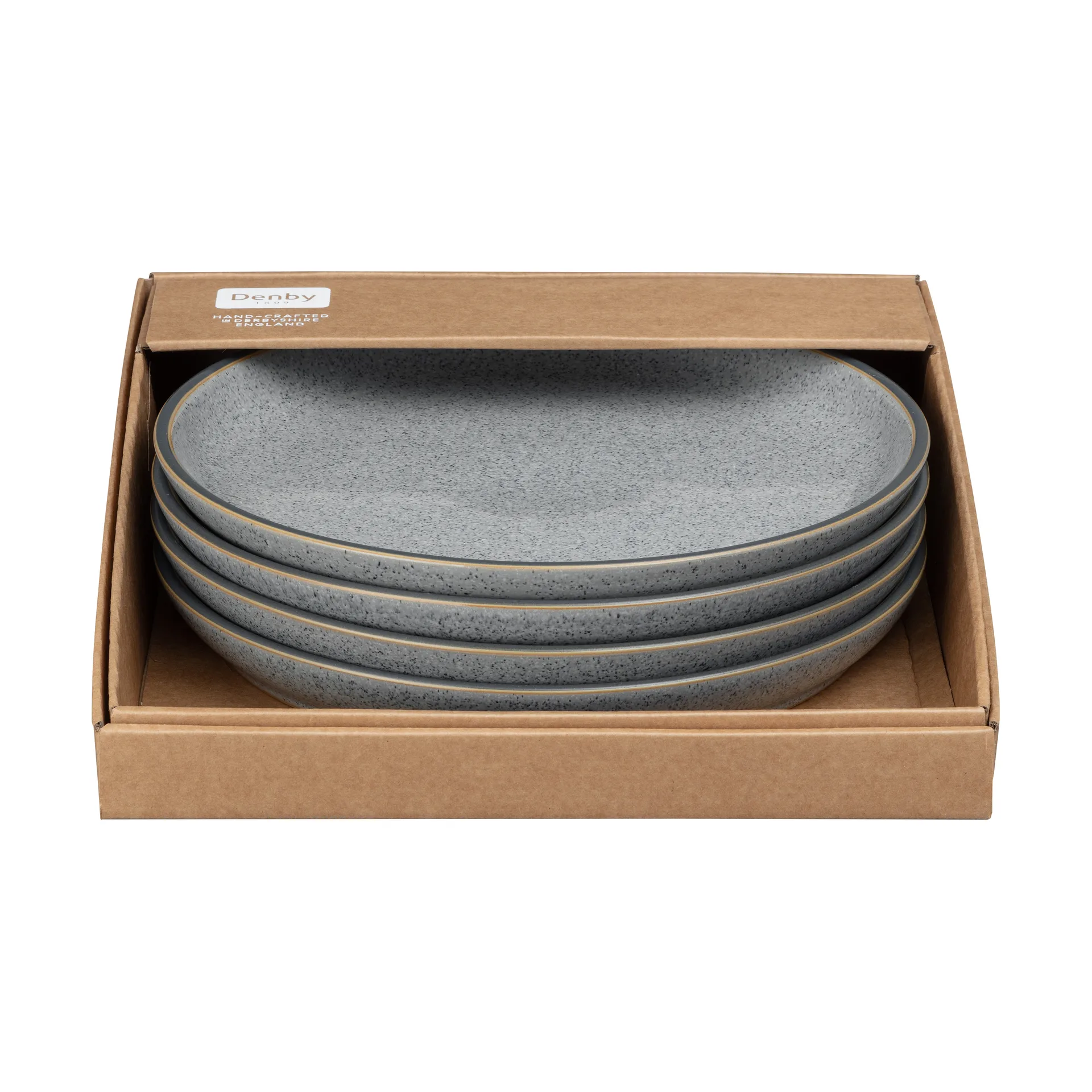 Studio Grey coupe tallrik 26 cm 4-pack, Granite Denby