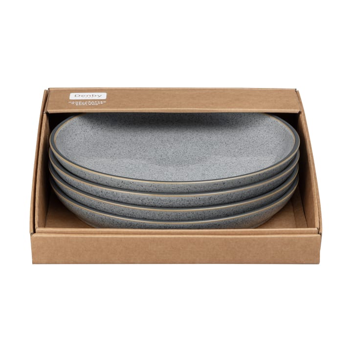 Studio Grey coupe tallrik 26 cm 4-pack, Granite Denby
