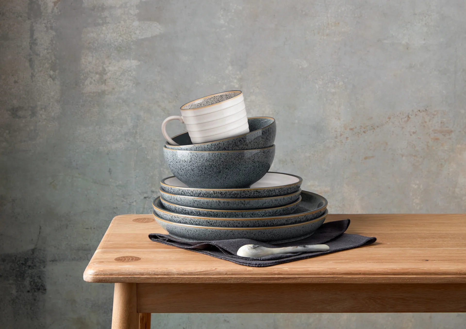 Studio Grey coupe tallrik 26 cm, Granite Denby