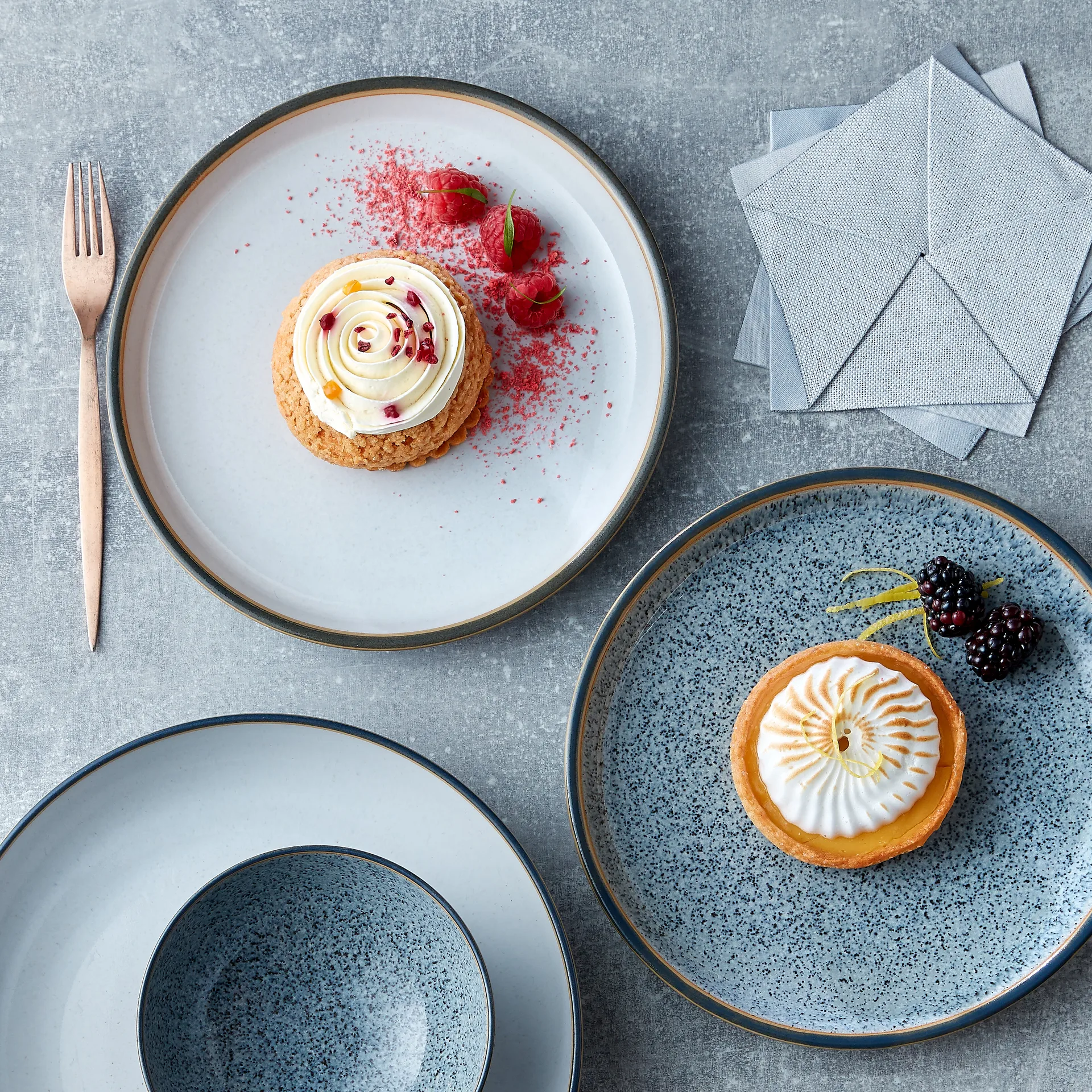 Studio Grey coupe tallrik 26 cm, Granite Denby