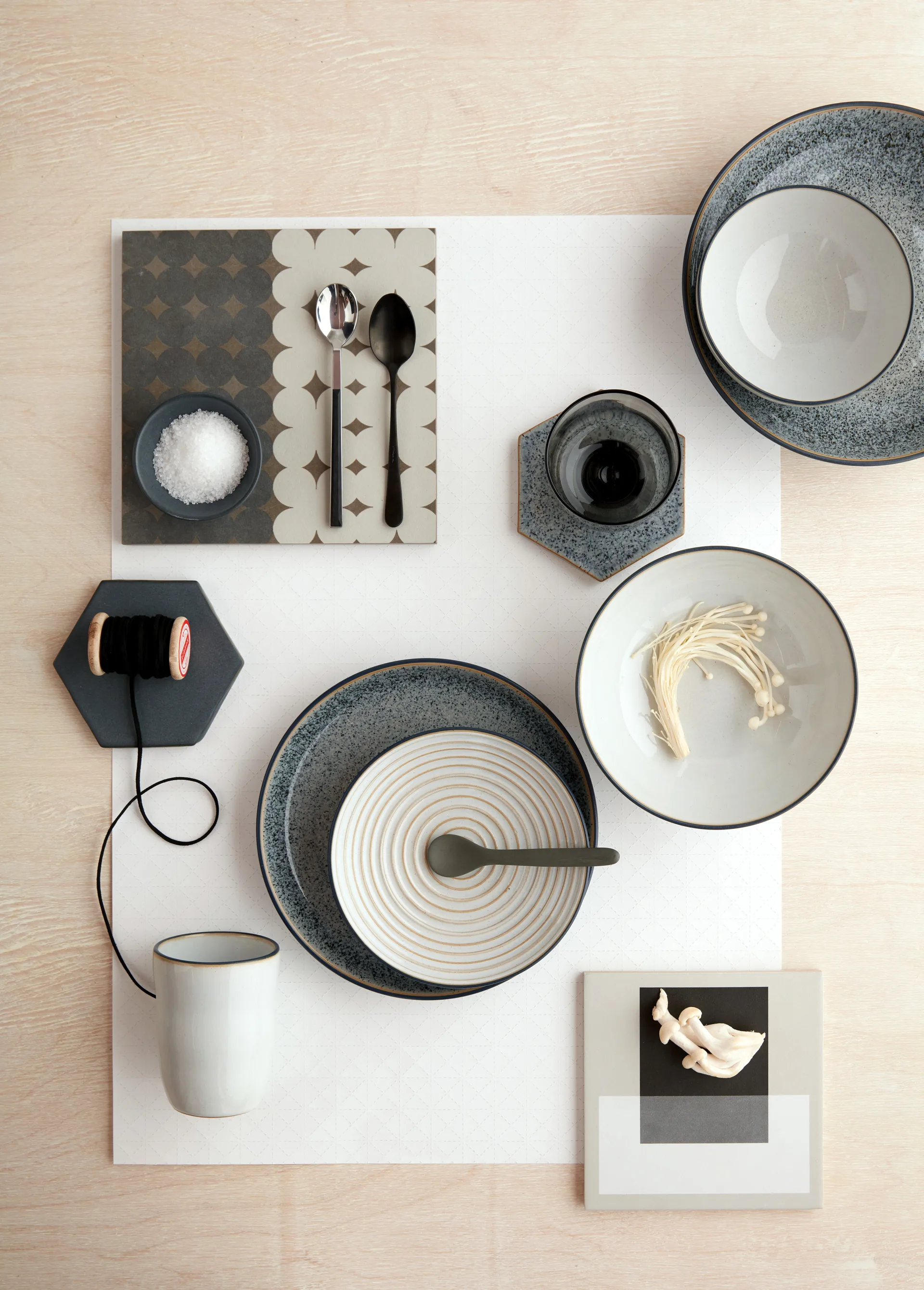 Studio Grey pastaskål 22 cm, Granite Denby