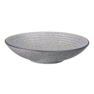 Läs mer om Denby Studio Grey räfflad skål 25,5 cm Granite