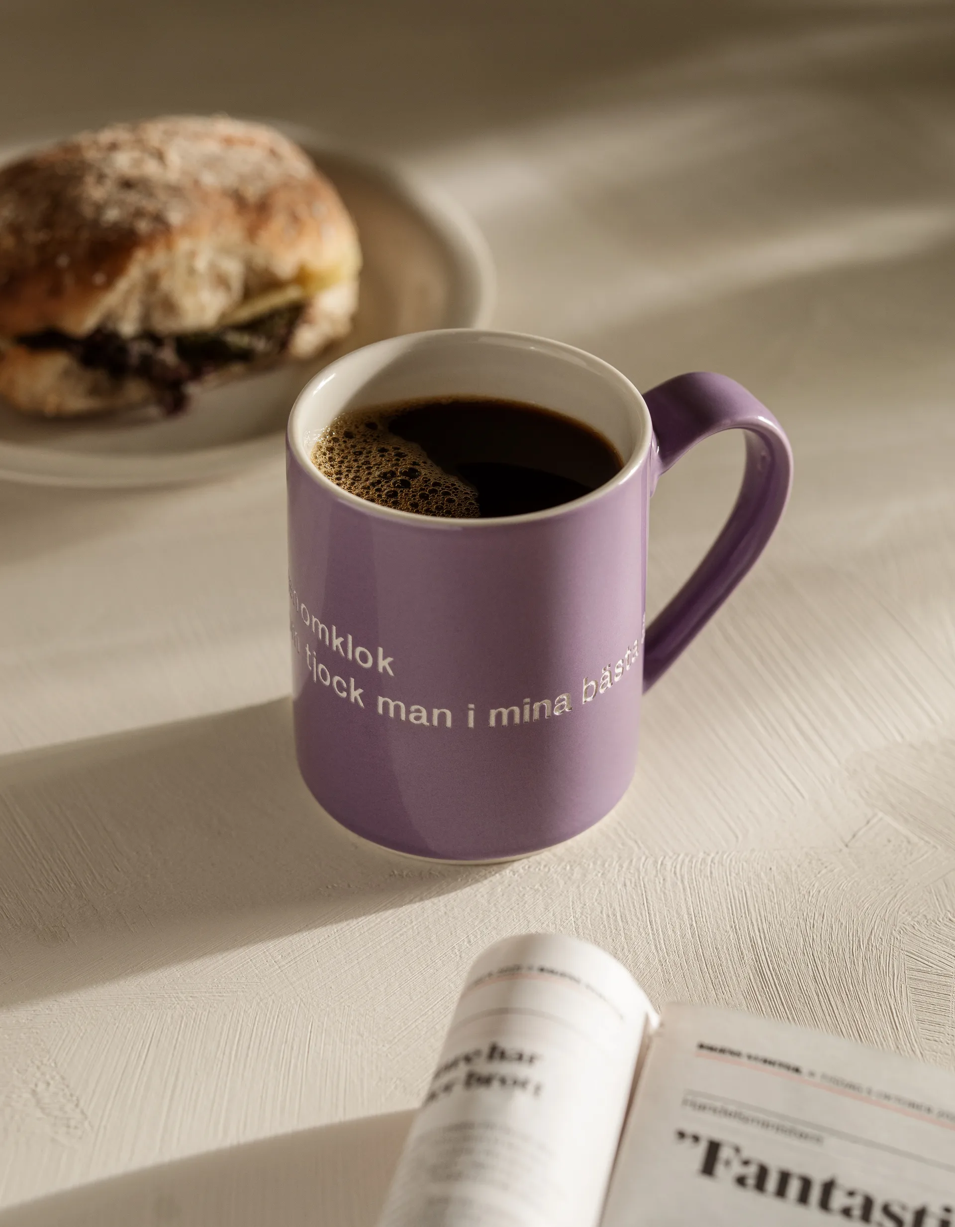 Astrid Lindgren mugg, jag är en vacker…, svenskt text Design House Stockholm