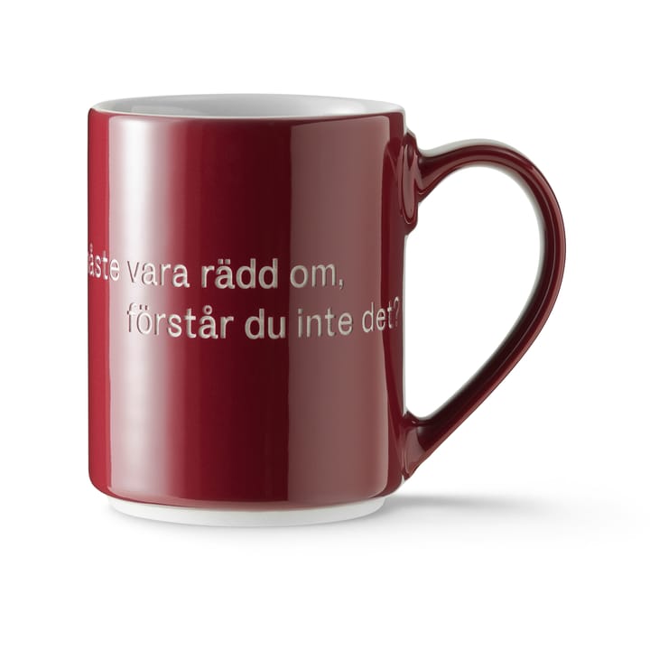 Astrid Lindgren mugg, livet är en sak, Svensk text Design House Stockholm