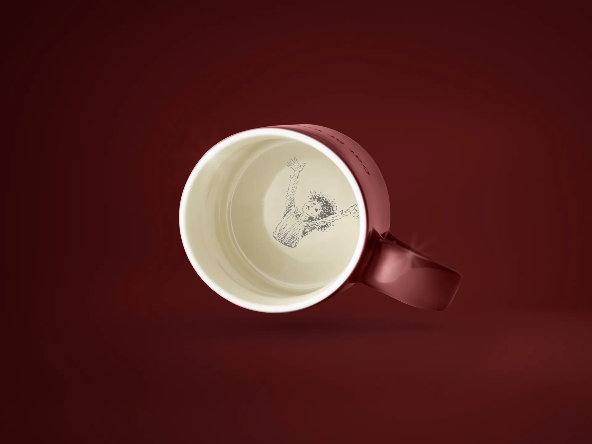 Astrid Lindgren mugg, livet är en sak, Svensk text Design House Stockholm