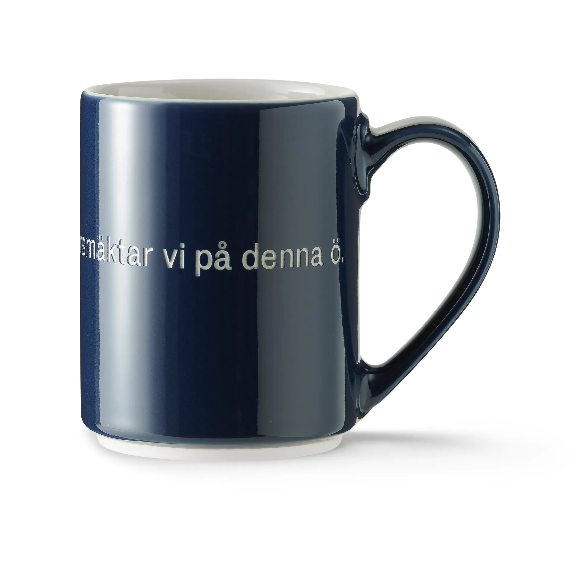 Astrid Lindgren mugg, utan snus i två dagar, Svensk text Design House Stockholm