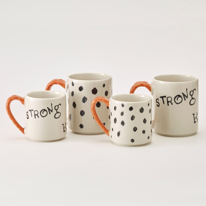 Astrid Lindgren Pippi jubileumsmugg 20 cl, Strong Kind Brave Design House Stockholm