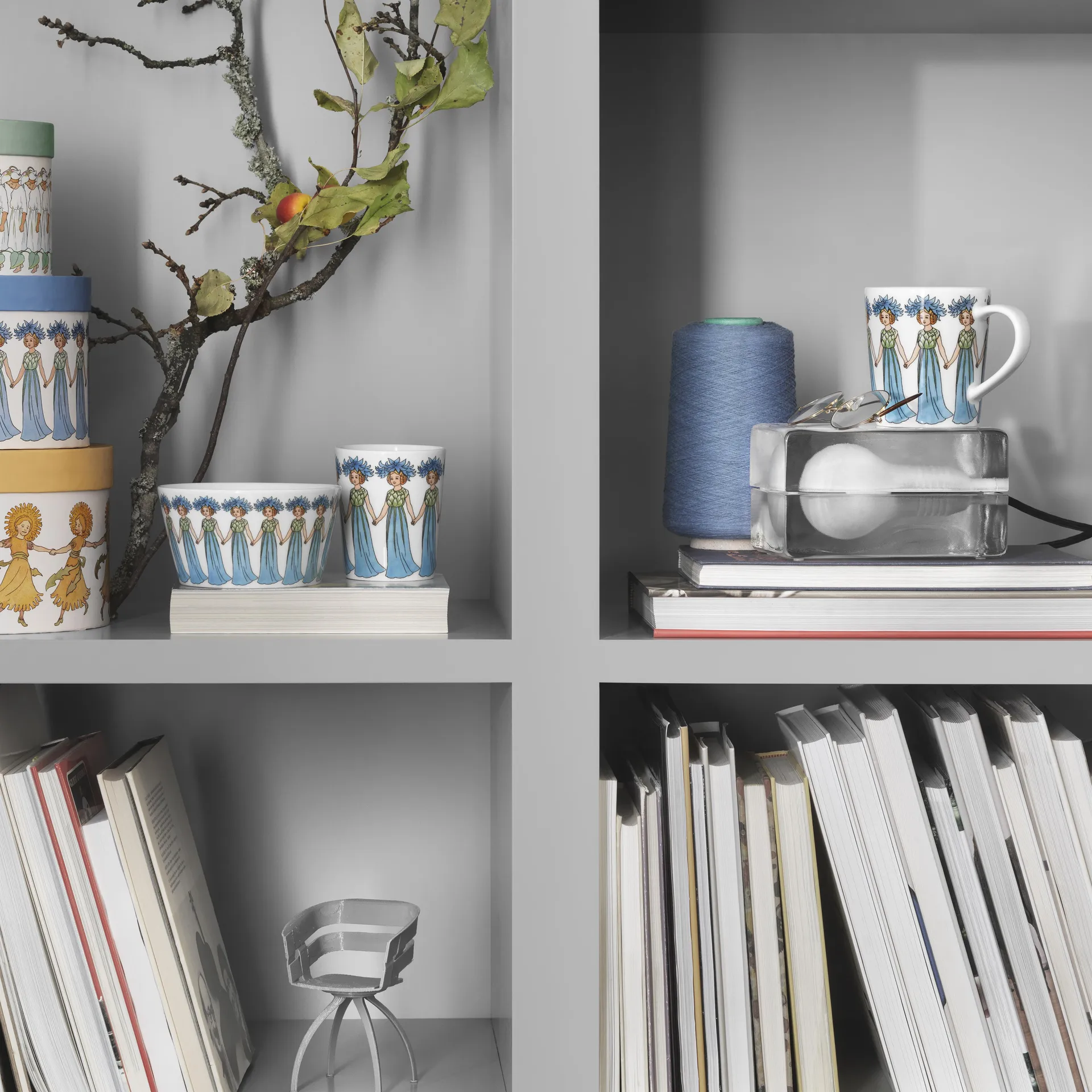 Blåklint mugg med öra, 40 cl Design House Stockholm