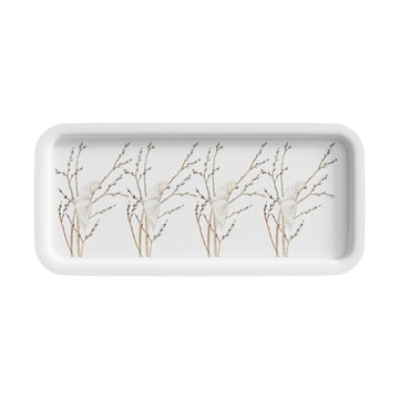 Läs mer om Design House Stockholm Little Willow bricka 28x13 cm Vit