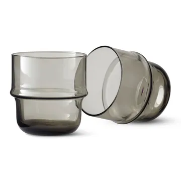 NM& Unda glas 2-pack - grå - Design House Stockholm